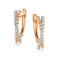 Серьги с английским замком 24639-100