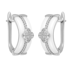 Серьги с английским замком TC-E00134-W-W-X-X-W