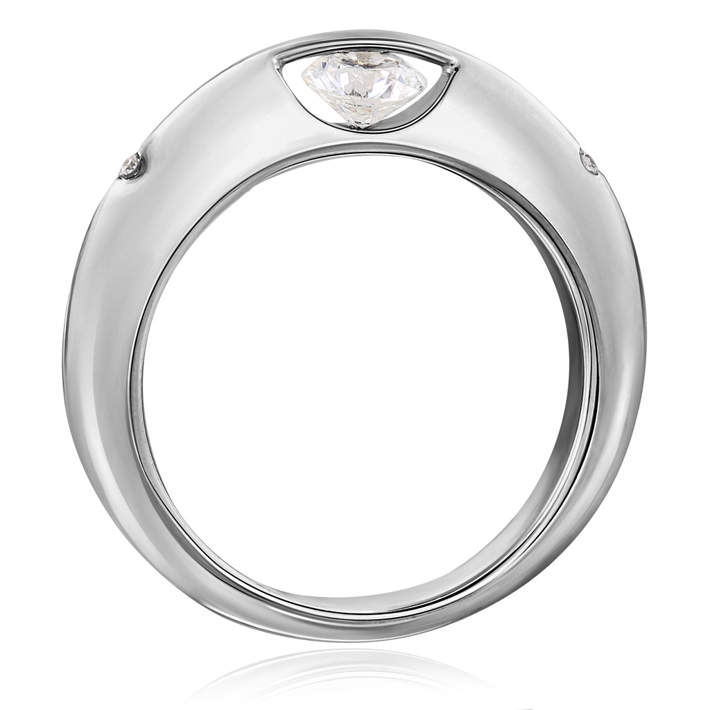 Кольцо из белого золота Танцующий бриллиант Air