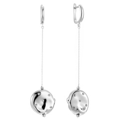 Серьги с английским замком RB-E316-3-X-W-X-X-W