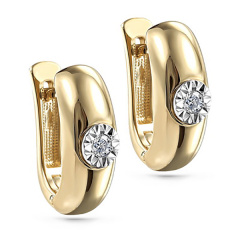 Серьги с английским замком 12-21163-1000