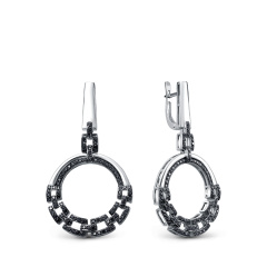 Серьги с английским замком 02-3934/7