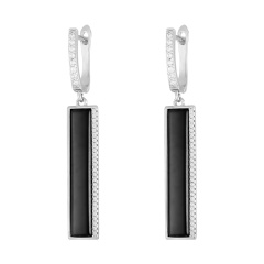Серьги с английским замком TC-E00700-B-W-X-X-W