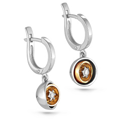 Серьги с английским замком 12-1699-1096