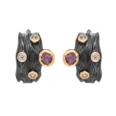 Серьги с английским замком AY-E00155-X-BG-Pin-X-W