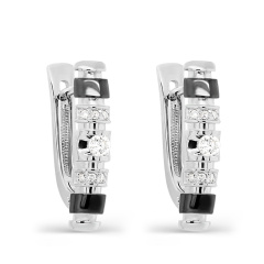 Серьги с английским замком 12-11517-1089