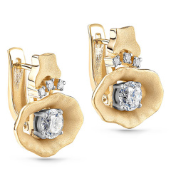Серьги с английским замком 12-21135-1000
