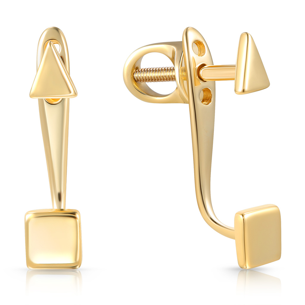 

Золотые серьги-пусеты