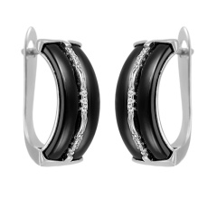 Серьги с английским замком TC-E00582-B-W-X-X-W