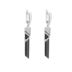 Серьги с английским замком TC-E01241-B-W-X-X-W