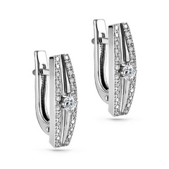 Серьги с английским замком 12-11183-1000