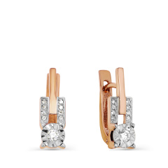 Серьги с английским замком 12-01397-1000