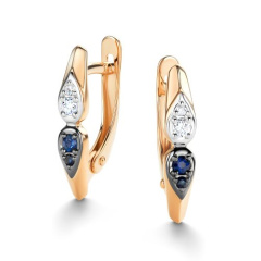 Серьги с английским замком 26565-102