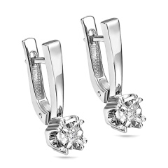 Серьги с английским замком 12-11103-1000