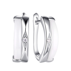 Серьги с английским замком TC-E01037-W-W-X-X-W