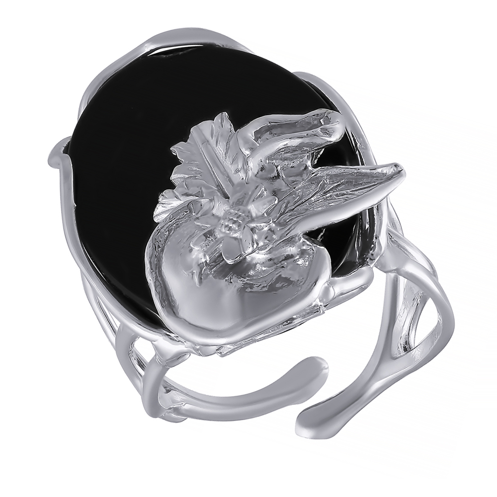 Кольцо из серебра черный оникс драгоценный камень стерлингового серебра 925 пробы ожерелье ювелирные изделия ejj n27