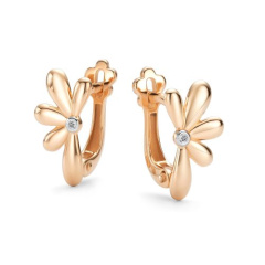 Серьги с английским замком 26961-100
