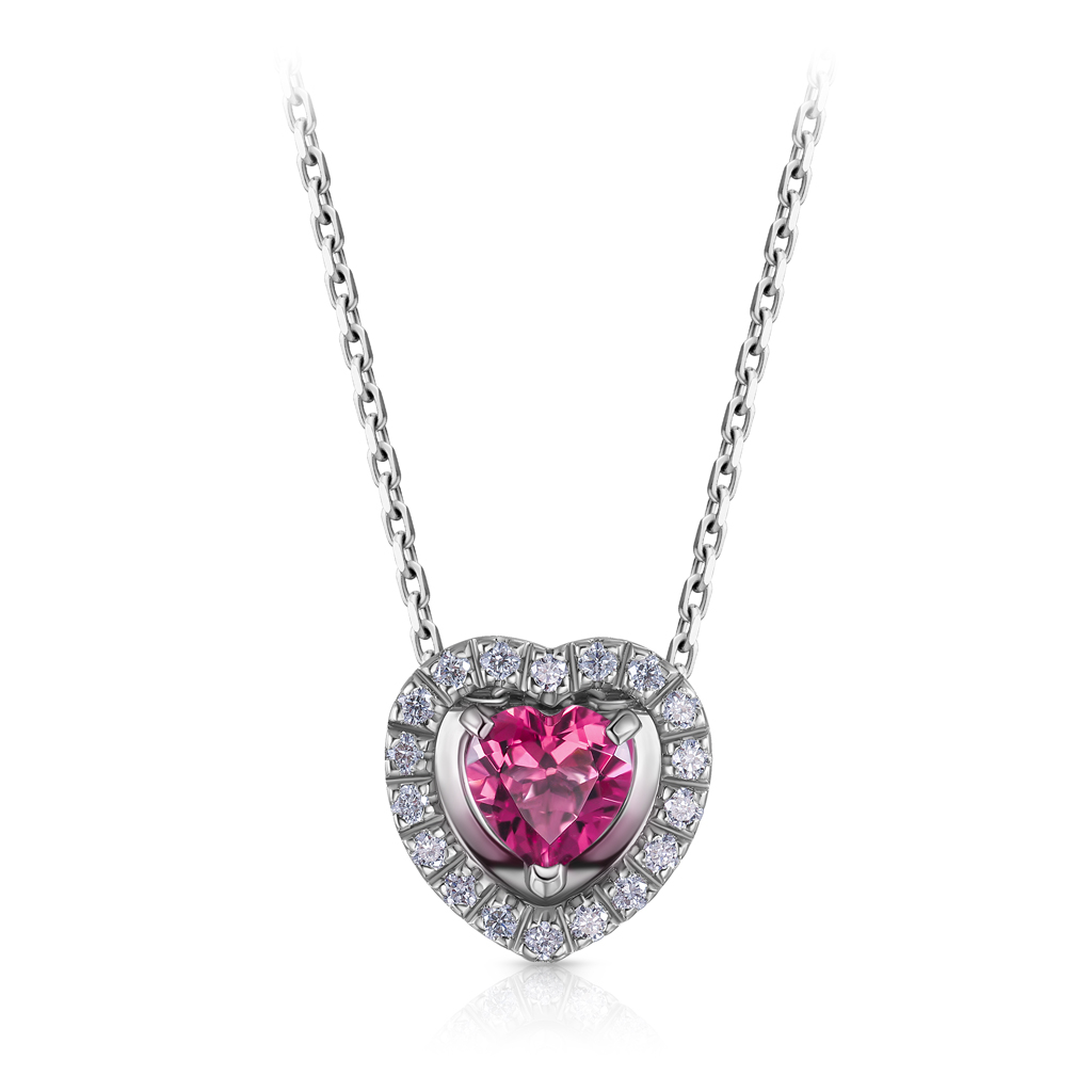 Колье из белого золота с бриллиантами, плетение якорное Я4819736470