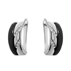 Серьги с английским замком TC-E00661-B-W-X-X-W