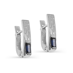Серьги с английским замком 12-11703-1100