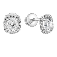Серьги Пусеты 120-E7W-CU208DESI1SI2-SH