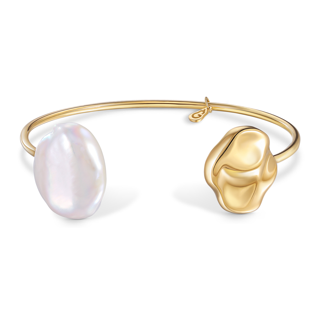 Браслет декоративный из желтого золота с жемчугом 43812512180