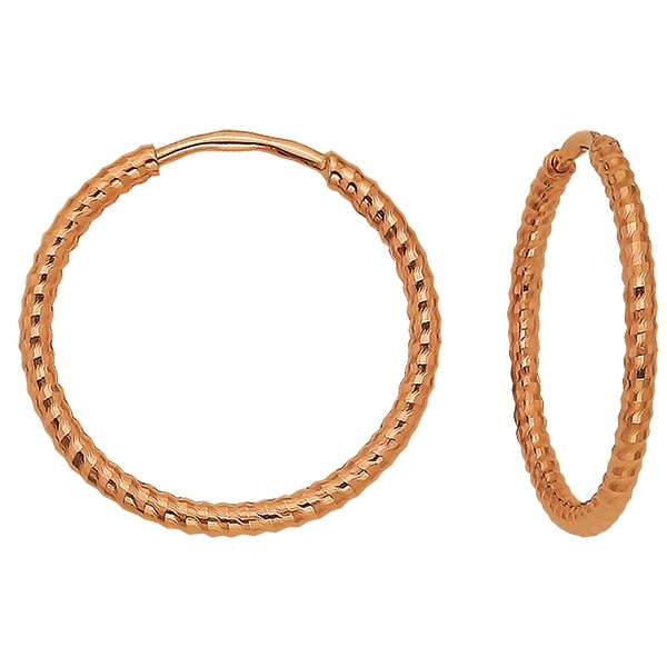 Серьги-кольца Конго из золота серьги midgard