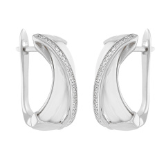 Серьги с английским замком TC-E00151-W-W-X-X-W