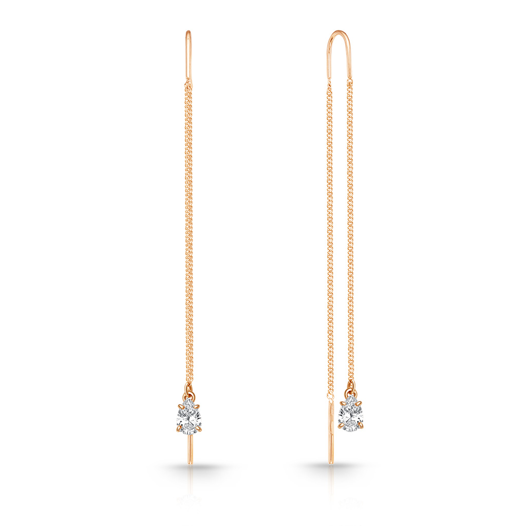 Серьги-продевки из золота 17090₽