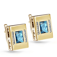 Серьги с английским замком 12-21181-2300