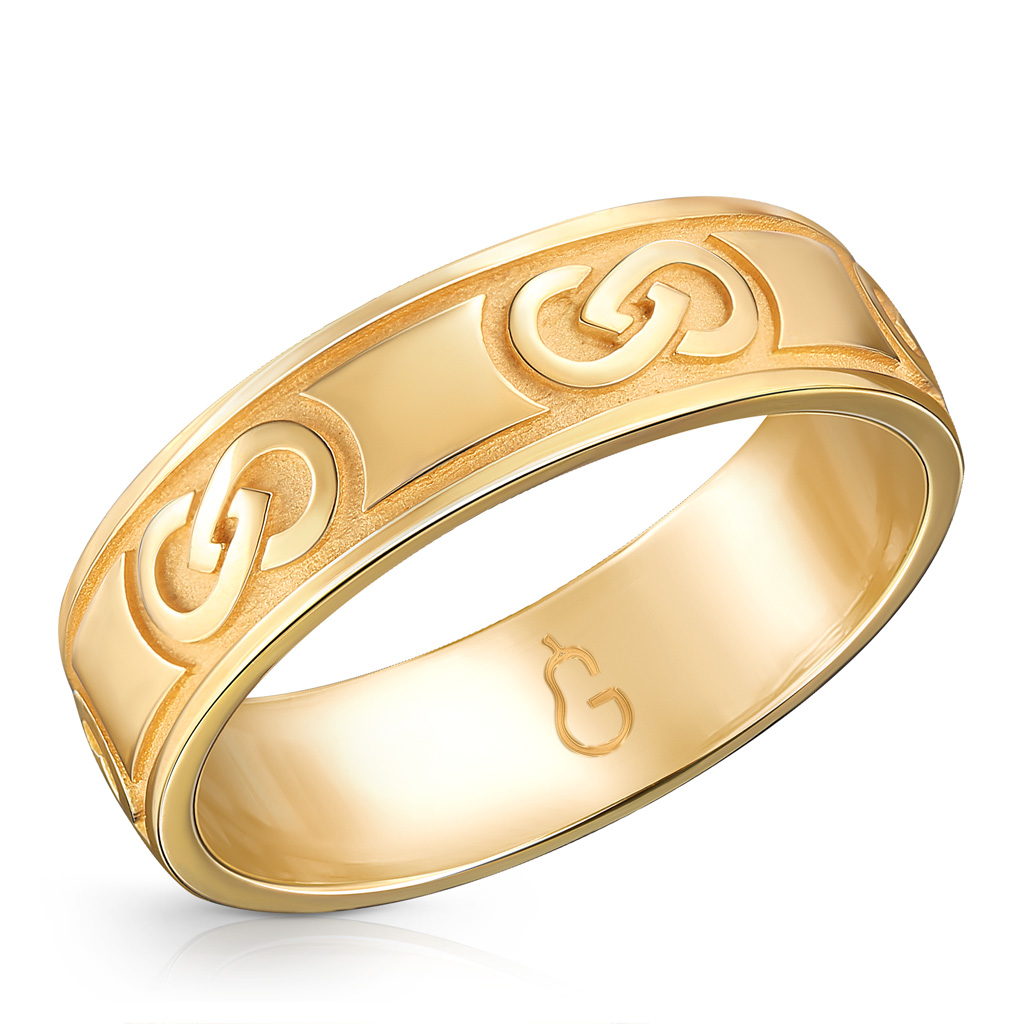 Кольцо обручальное из жёлтого золота