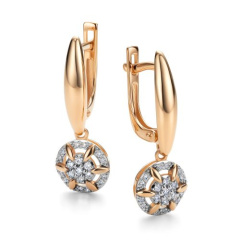 Серьги с английским замком 26202-100
