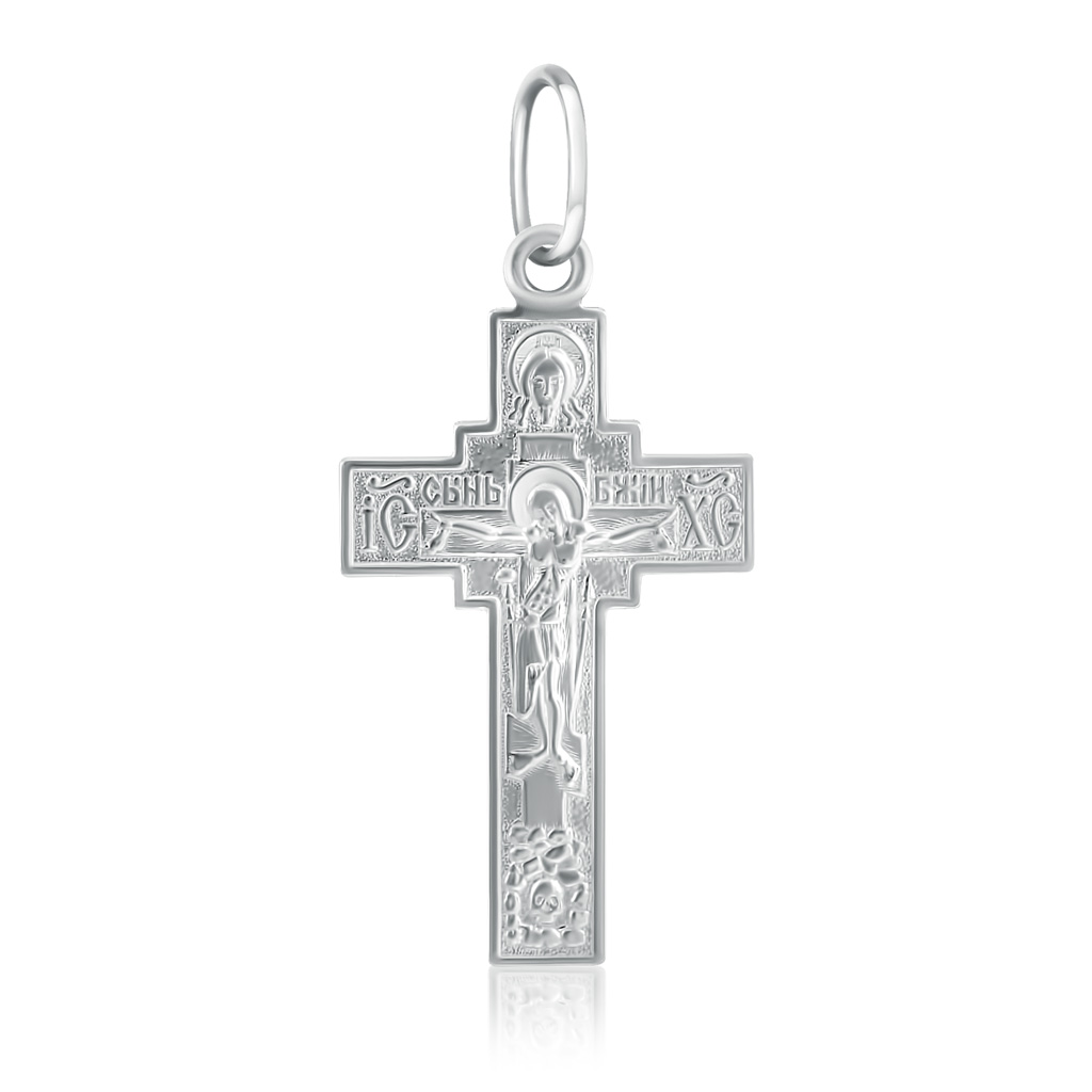 Крест из серебра 925 стерлингового серебра крест кулон инкрустирован синий кристалл бриллиант ожерелье невесты свадебные аксессуары