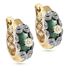Серьги с английским замком 12-21195-9213