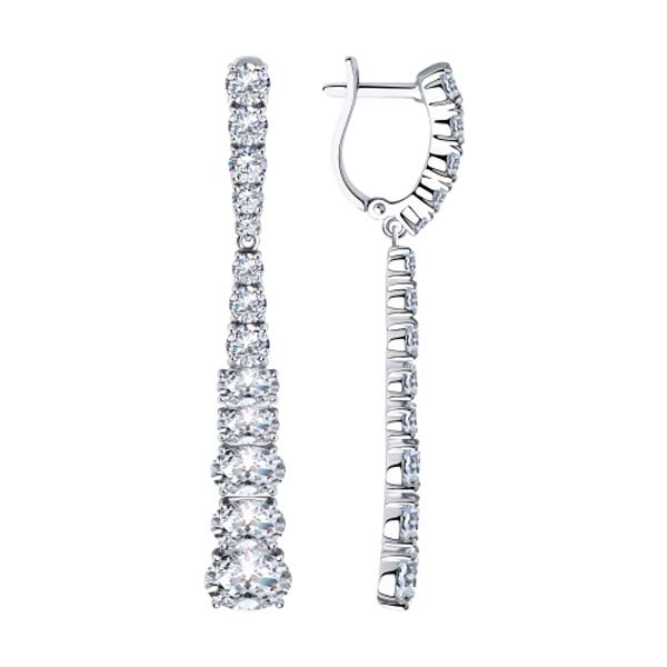 

Серьги с английским замком из серебра 94023769