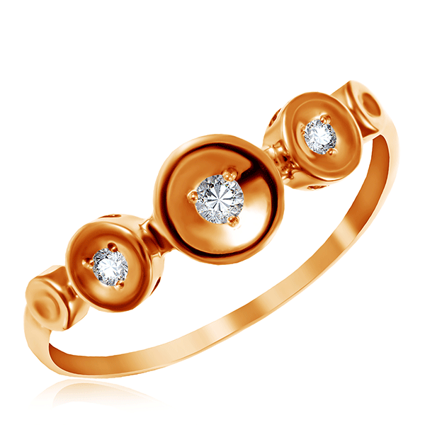 Кольцо из золота ювелирные изделия женщины цветок открытие выпускное кольцо