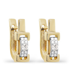 Серьги с английским замком 12-21511-1000