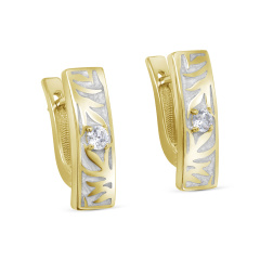 Серьги с английским замком 12-743-7945