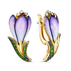 Серьги с английским замком 12-21714-1001