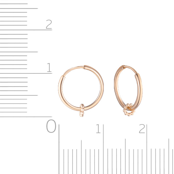 Серьги детские из золота