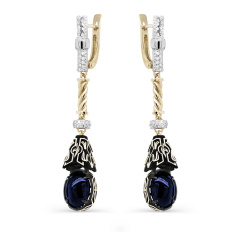 Серьги с английским замком 12-21346-9889
