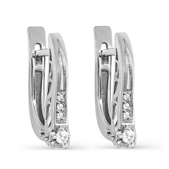Серьги с английским замком 12-11731-1000