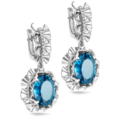 Серьги с английским замком 12-1806-2300
