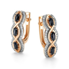 Серьги с английским замком 26453-102