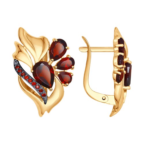 

Серьги с английским замком из золота 725050