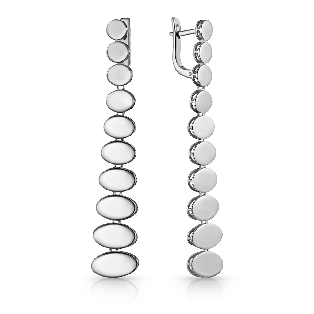 Серьги с английским замком из серебра 01017-21-090101-00