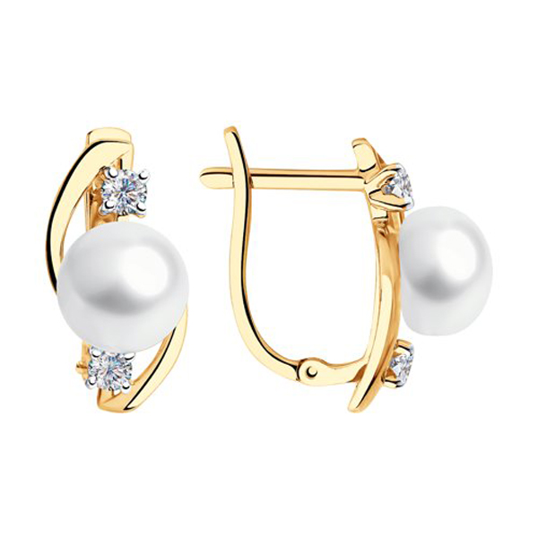 

Серьги с английским замком из золота 792161