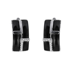 Серьги с английским замком TC-E00634-B-W-X-X-W