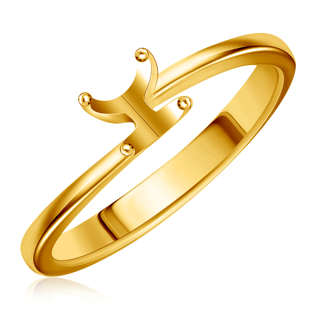 Оправа-кольцо из желтого золота кольцо из желтого золота р 17 5 эстет 01о030140