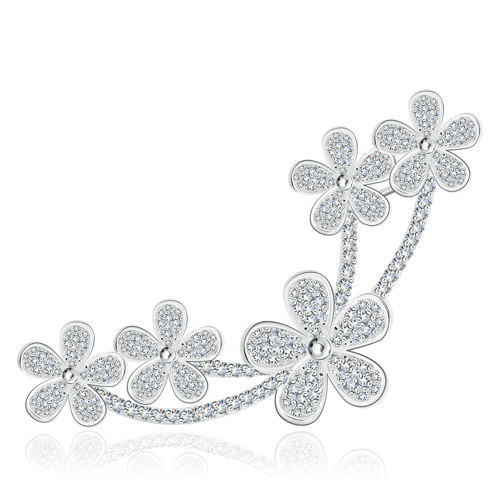 

Серьга одиночная из серебра E00213